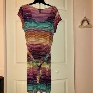 Multicolor Striped Dress